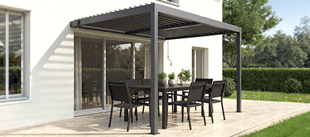 Přístavná bioklimatická pergola